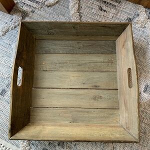 Magnolia Farms Rustic Wooden Serving Tray